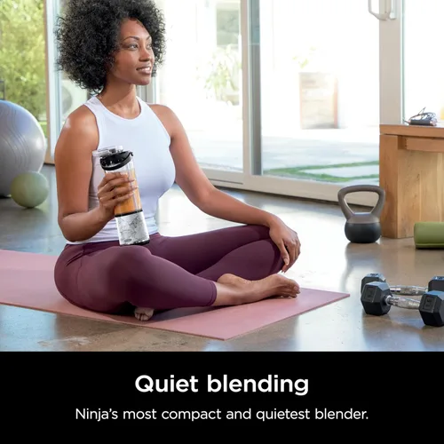 Vista 12 de Ninja BC155PS Blast - Licuadora portátil de dos unidades, inalámbrica, recipiente de 18 onzas, licuadora personal para batidos y smoothies, sin BPA