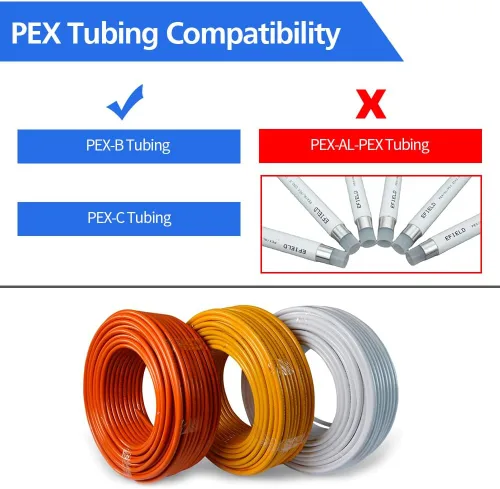Vista 5 de Paquete de 10 accesorios de codo PEX de 1/2 pulgada, accesorios de latón para tubería PEX