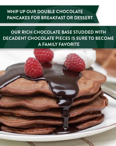Vista 3 de Stonewall Kitchen Mezcla doble de chocolate para panqueques y waffles, 16 onzas
