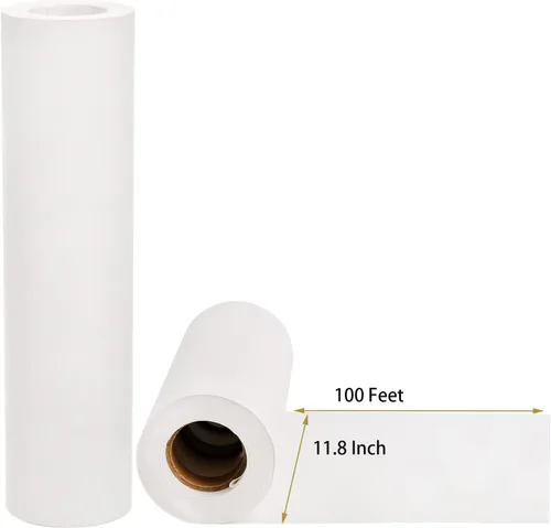Vista 5 de Jucoan Paquete de 3 rollos de papel kraft de 12 pulgadas x 100 pies, papel de estraza blanco negro marrón para embalaje, embalaje, manualidades
