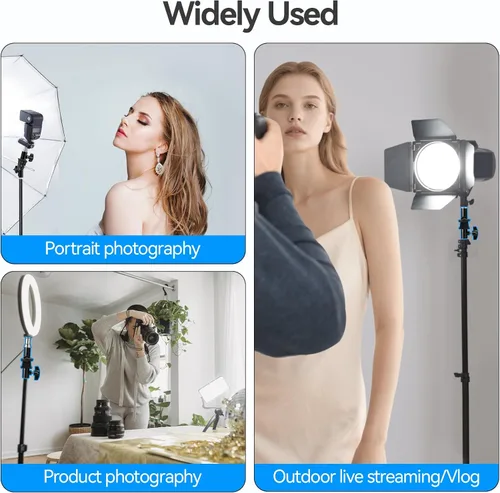 Vista 7 de WELLMAKING 2 unidades de adaptador de inclinación en forma de U, soporte giratorio para paraguas, soporte de luz con adaptador de tornillo macho