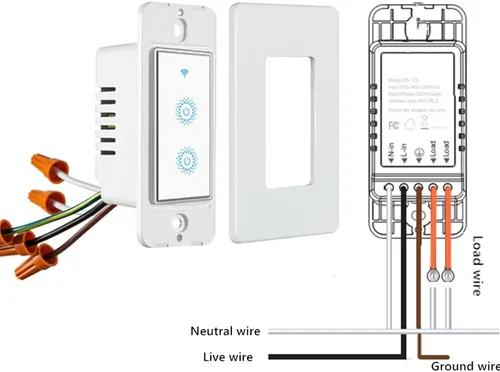 Vista 9 de Nexete Smart Wi-Fi interruptor de pared compatible con Alexa Google Assistant e IFTTT, control remoto, función de sincronización no requiere puerto.