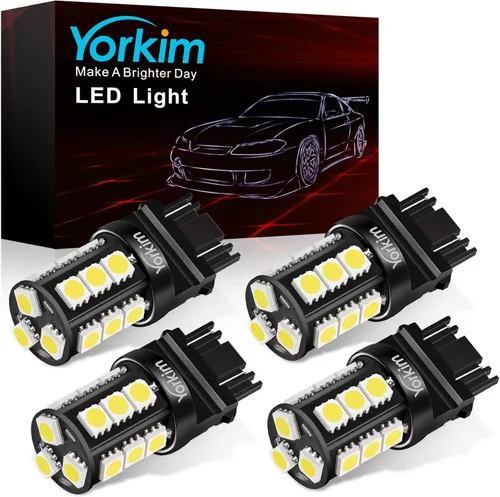 Vista 9 de Yorkim - Bombilla LED 194 ámbar, libre de error Canbus, 3-SMD 2835, T10 ámbar para interior, para luz de techo, mapa, puerta, cortesía, matrícula