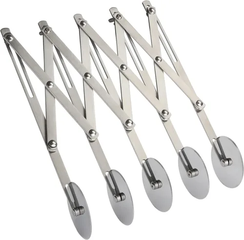 Cortador de pasta expandible de acero inoxidable de 5 ruedas
