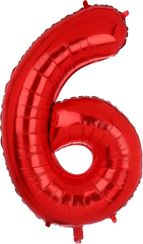 Vista 11 de Globos rojos de 40 pulgadas con números de Mylar para decoración de fiesta de cumpleaños número 10 Globos digitales de helio, 10 suministros