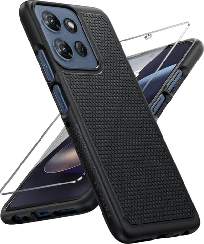Vista 40 de FNTCASE Funda para Motorola Moto G-Stylus-5G-2023: funda protectora de doble capa a prueba de golpes Parte trasera texturizada antideslizante