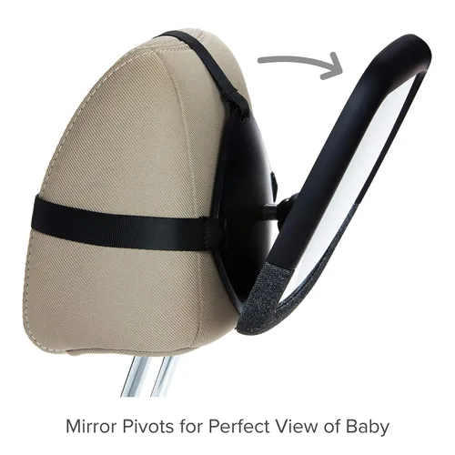 Vista 5 de Munchkin Funda de asiento de coche y espejo de asiento trasero de bebé, incluye protector Elite Seat Guardian para asientos de automóvil debajo