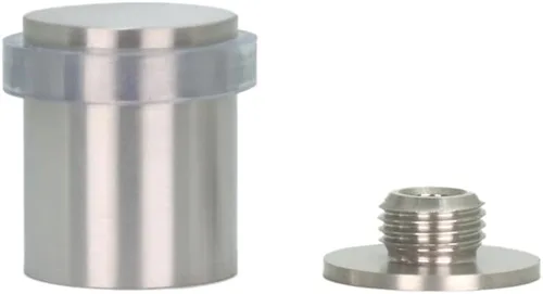 Vista 14 de Topes de puerta EVI Tope de puerta de acero inoxidable negro – Cierre de tornillo – Protector de goma – Tope de puerta de 0.94 x 0.83 pulgadas