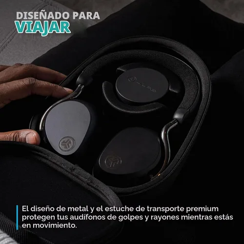 Vista 8 de JLab Epic Lux Lab Edition Auriculares inalámbricos con cancelación de ruido, color blanco Blanco nube