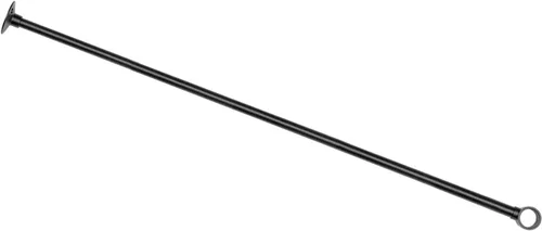 Vista 14 de Naiture - Soporte de techo para barra de ducha de acero inoxidable de 12 pulgadas, varilla de diámetro exterior de 5/8 pulgadas con bucle de 1 Negro