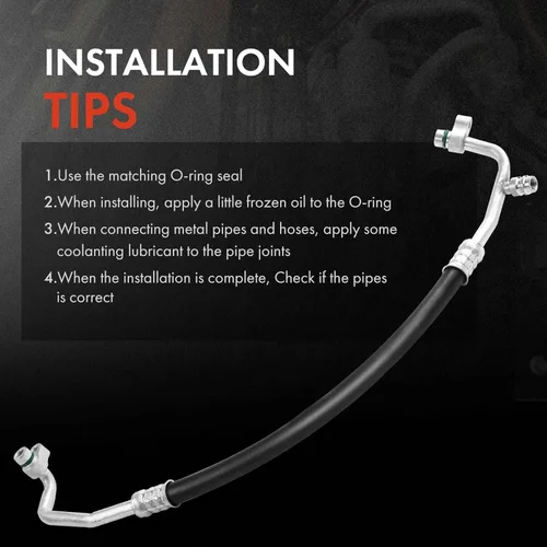 Vista 6 de A-Premium Conjunto de manguera de línea de descarga de A/C compatible con Subaru Impreza 2012-2016, Crosstrek 2016-2017, XV Crosstrek 2013-2015