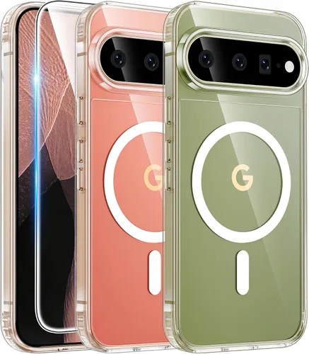 Vista 282 de FNTCASE Funda magnética para iPhone 12, grado militar, protección contra caídas, antiamarilleamiento, duradera, resistente y parachoques a prueba