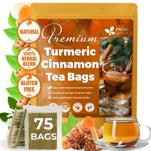 Vista 67 de FreshDrinkUS, 55 bolsas de té de raíz de astrágalo premium, 100% natural y puro de té de hierbas de raíz de astrágalo. Fabricado con bolsas de té