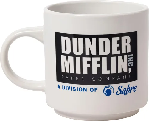 Vista 8 de Silver Buffalo The Office Icons and Logo - Paquete de 2 tazas de cerámica, 13 onzas