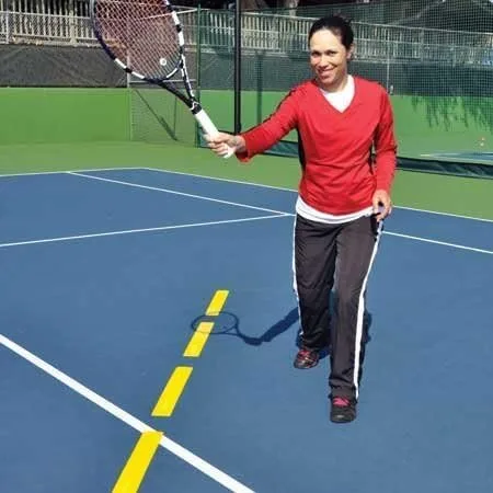 Vista 3 de Oncourt Offcourt Líneas largas: el juego contiene 8 líneas y 4 esquinas Rojo
