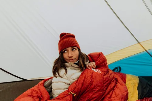 Vista 7 de Sierra Designs Cloud - Saco de dormir de 35 grados DriDown ultraligero sin cremallera para mochileros y camping