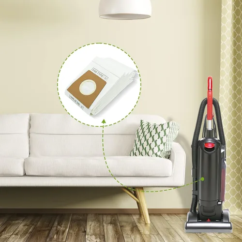 Vista 7 de Bolsas de polvo para aspiradora, 10 unidades, tipo U, bolsas de almacenamiento de repuesto para Dirt Devil, bolsas desechables verticales Ultra