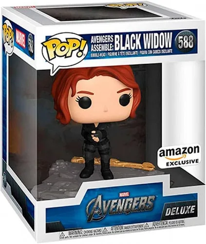Vista 3 de Funko Pop! Deluxe Marvel: Avengers Assemble Series - Black Widow, exclusivo de Amazon, figura 5 de 6