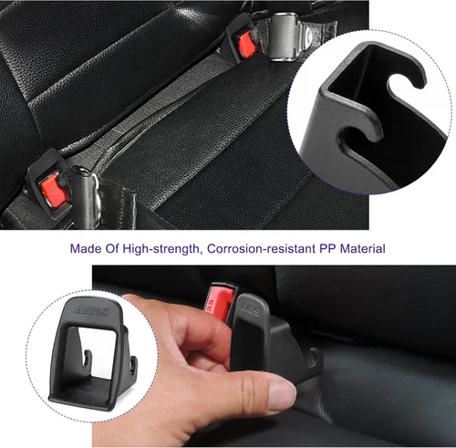 Vista 6 de Guía de cierre de cinturón de interfaz ISOFIX, guía de localización de conector de soporte de cinturón de seguridad para niños, hebilla de interfaz