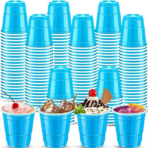 Vista 13 de 500 piezas vasos de chupito de 2 onzas de colores surtidos, vasos de chupito coloridos de plástico neón para beber, degustaciones servidas