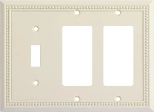 Vista 22 de Henne Bery Sunken Pearls - placa decorativa de pared, placa decorativa de pared, tapa de salida de la placa del interruptor, aleación de zinc sólida