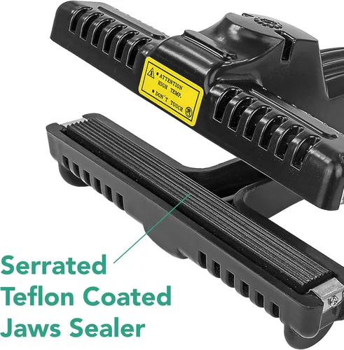 Vista 3 de 6" Portable Hand Held Heat Sealer (Model KF-150CST) For Mylar Bags For Long Term Food Storage