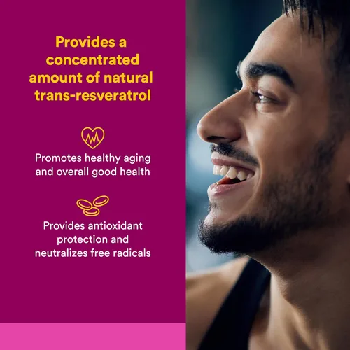 Vista 2 de ResveratrolRich by Natural Factors, Super Strength Resveratrol Concentrate, Promotes Healthy Aging, 60 capsules (60 servings)