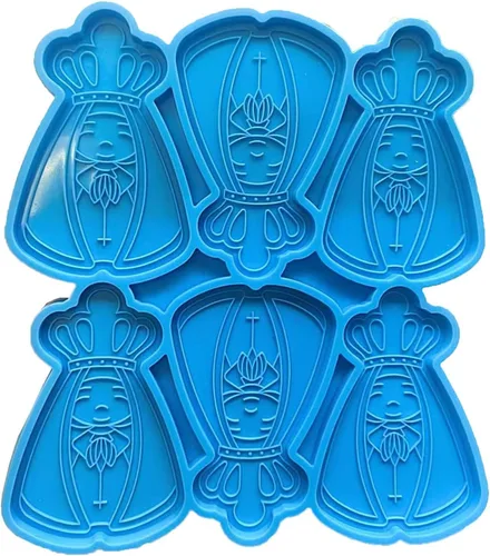 Vista 3 de Moldes de resina epoxi 6Cells Moldes de adornos de resina Moldes de resina de bricolaje Molde de fundición de resina de material de silicona