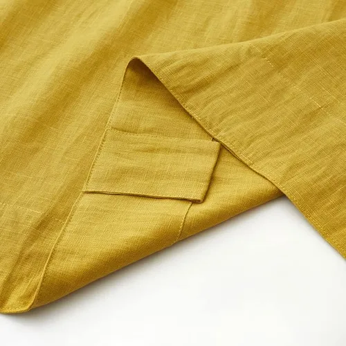 Vista 3 de Get Bed Ready Paneles de lino puro de lujo para ventana, 100% lino europeo, cortinas semitransparentes opacas, 2 piezas con bolsillo para barra