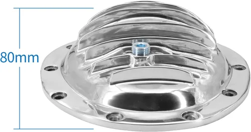 Vista 7 de Cubierta del diferencial delantero de aluminio pulido para camión Che-vy G.M.C 1978-1991 con engranaje de anillo 8.5 y 10 pernos