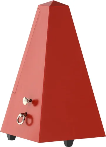 Vista 7 de Wittner 903558 Metrónomo de carcasa de plástico con campana, rojo oscuro