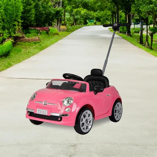 Vista 8 de Best Ride On Cars - Coche para empujar Fiat 500, Rosa, Grande