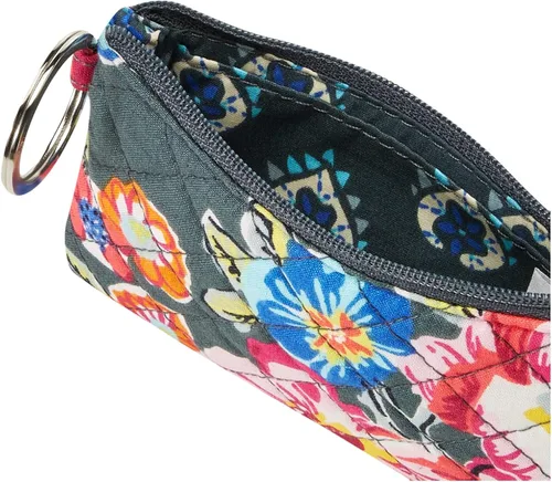 Vista 5 de Vera Bradley - Cartera de algodón, con cremallera y compartimiento para la identificación, para mujer