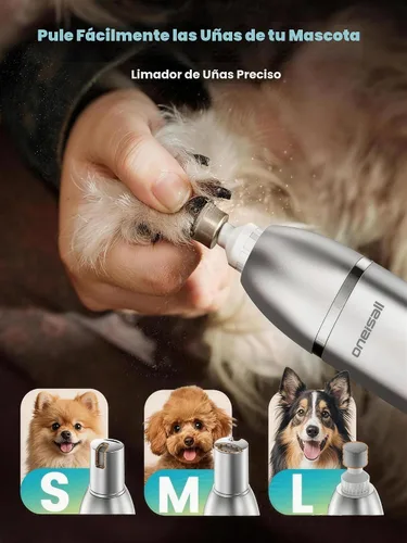 Vista 6 de oneisall Kit de aseo para perros 4 en 1 con pantalla LCD verde