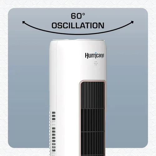 Vista 4 de Hurricane at Home - Ventilador de pie de triple acción de 40 pulgadas y difusor de aromaterapia con control remoto