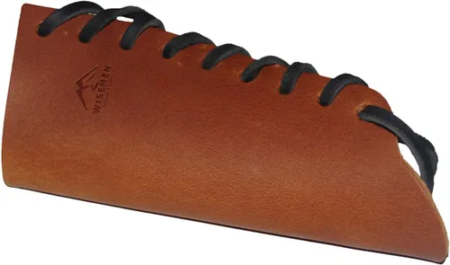 Vista 4 de Wisemen Trading Protector de hacha de sobregolpe grande, protector de mango, collar de hacha (marrón)