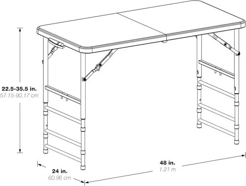 Vista 3 de Mesa cuadrada de resina multiuso Office Star Work Smart 36 x 36 x 29 pulgadas, MetalPlástico/Resina, Blanco