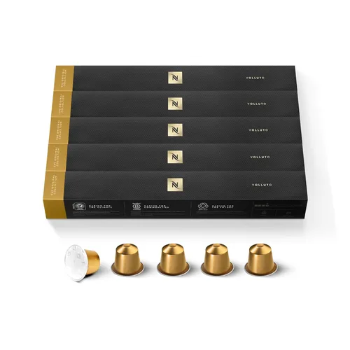 Vista 8 de Nespresso Cápsulas Línea Original, Capriccio, Café Espresso de tostado medio, 50 cápsulas de café