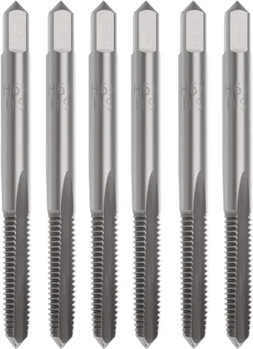 Vista 8 de YXQ M3 x 0.020 in máquina de grifo HSS métrico mano derecha rosca 3 flautas rectas Taper y enchufe (10 piezas)