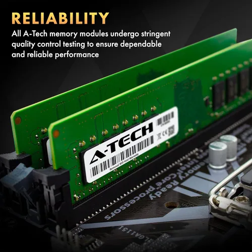 Vista 6 de A-Tech 4GB DDR4 2400 MHz UDIMM PC4-19200 (PC4-2400T) CL17 DIMM Non-ECC Desktop RAM módulo de memoria