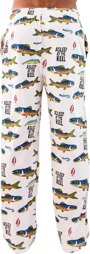 Vista 2 de Lazy One - Pantalones de pijama para hombre, pantalones de descanso, divertidos, humorísticos