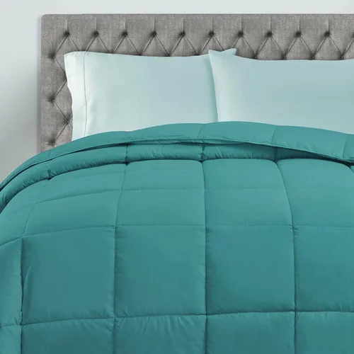 Vista 162 de Edredón clásico para todas las temporadas Down Alternative construcción deflector, king, color azul aster, azul (Aster Blue), King