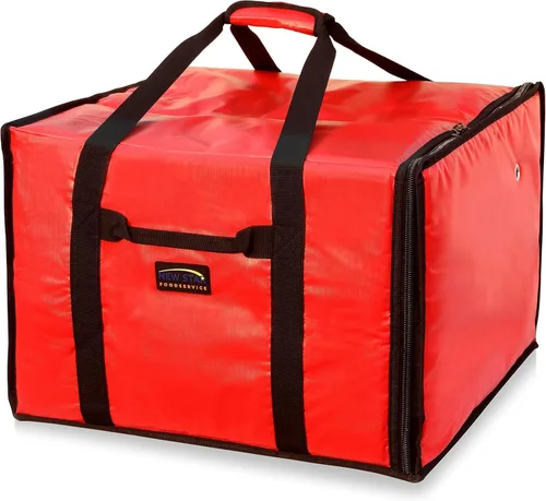 Vista 11 de New Star Foodservice 51100 Bolsa de entrega de pizza aislada, 18 x 18 x 5 pulgadas, color negro