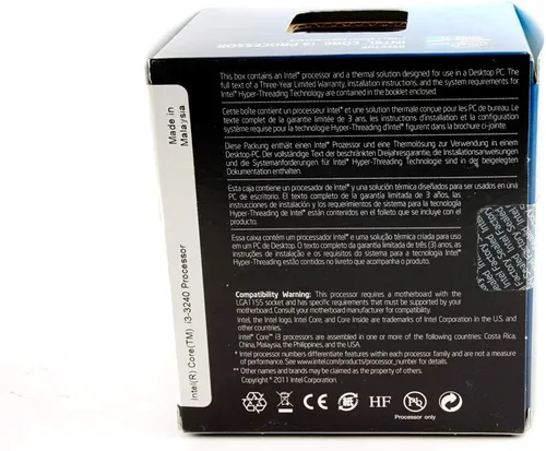 Vista 3 de Intel Core i5-3330 Procesador LGA 1155 de 3 GHz BX80637I53330