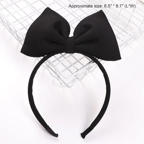 Vista 5 de Diadema de lazo de Halloween con lazo para el cabello, diadema para mujer, accesorios de decoración de fiesta de cumpleaños y Navidad