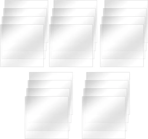 Vista 2 de H&W Papel de hierro de grano de fusible, hoja de planchado de plástico transparente, 20PCS (WA16-D1)