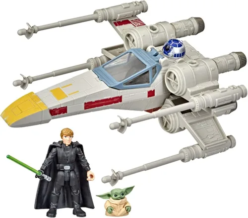 STAR WARS Mission Fleet Stellar Class Luke Skywalker & Grogu X-Wing Jedi Search & Rescue Figura y vehículo a escala de 2.5 pulgadas, para edades de