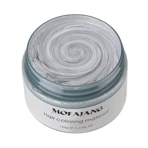 Vista 13 de Cera unisex para el cabello, tinte de color crema, pomada de peinado natural, lavable temporal, fiesta cosplay (rojo)