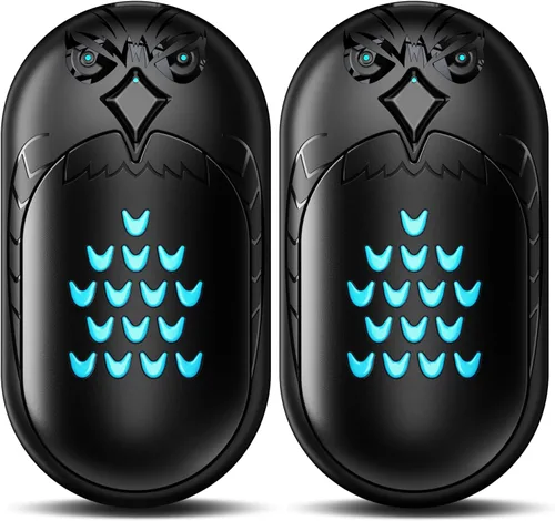 Hand Warmers Rechargeable, 2 Pack 6000mAh Electric Portable Heater, 20 Hrs Long Heating Hot Pockets Hand Warmer, Hunting Gear, Gifts for Women, Men,