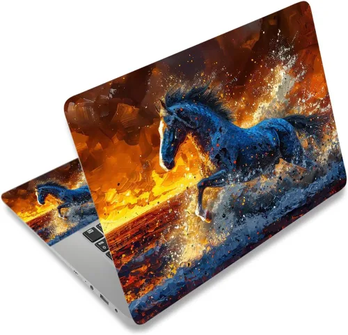 Vista 10 de Adhesivo para laptop de 12.1-15.6 pulgadas, calcomanía reutilizable universal de vinilo para laptop, protector de arte impermeable en color panal